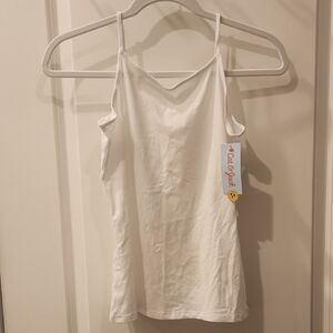 Cat & Jack White Fitted Sleeveless Camisole